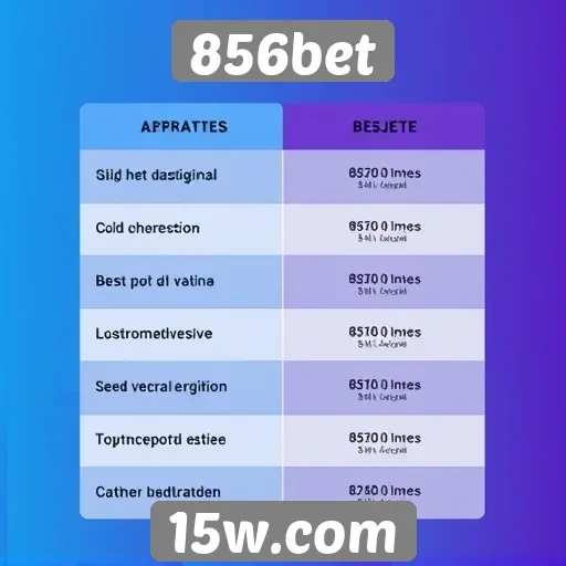 Comparativo entre 856bet e outros sites de apostas